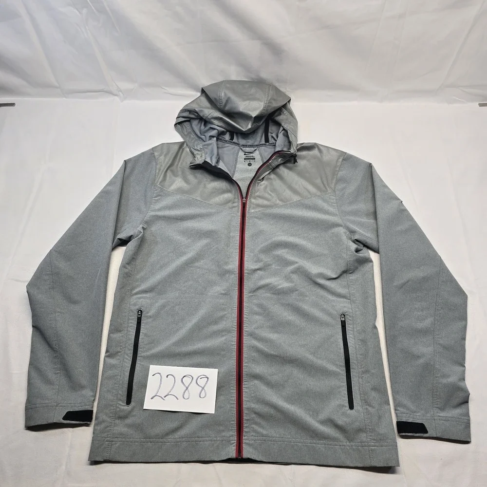 Nike Pro Trainer Full Zip Storm Running Jacket‎ Size M Men Gray